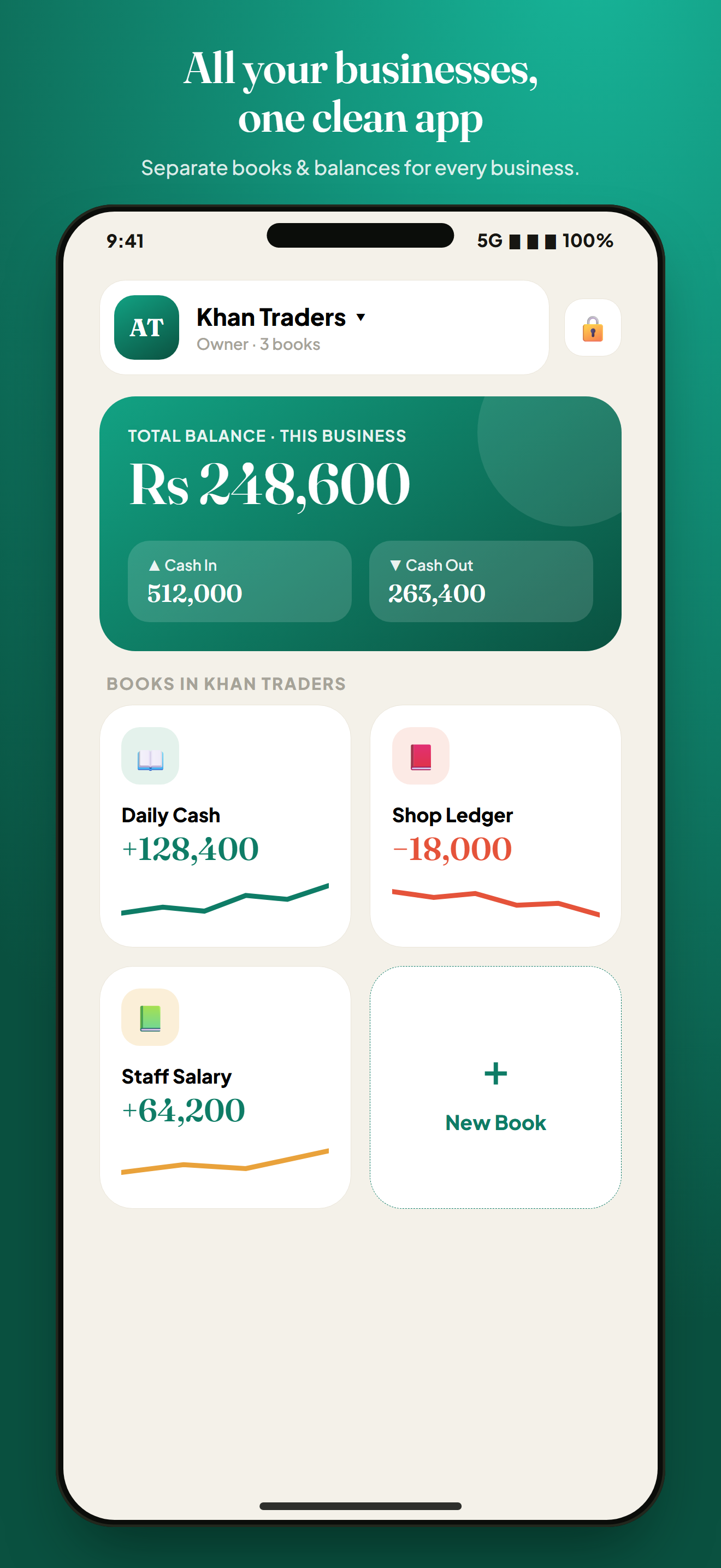 Ledgerly dashboard